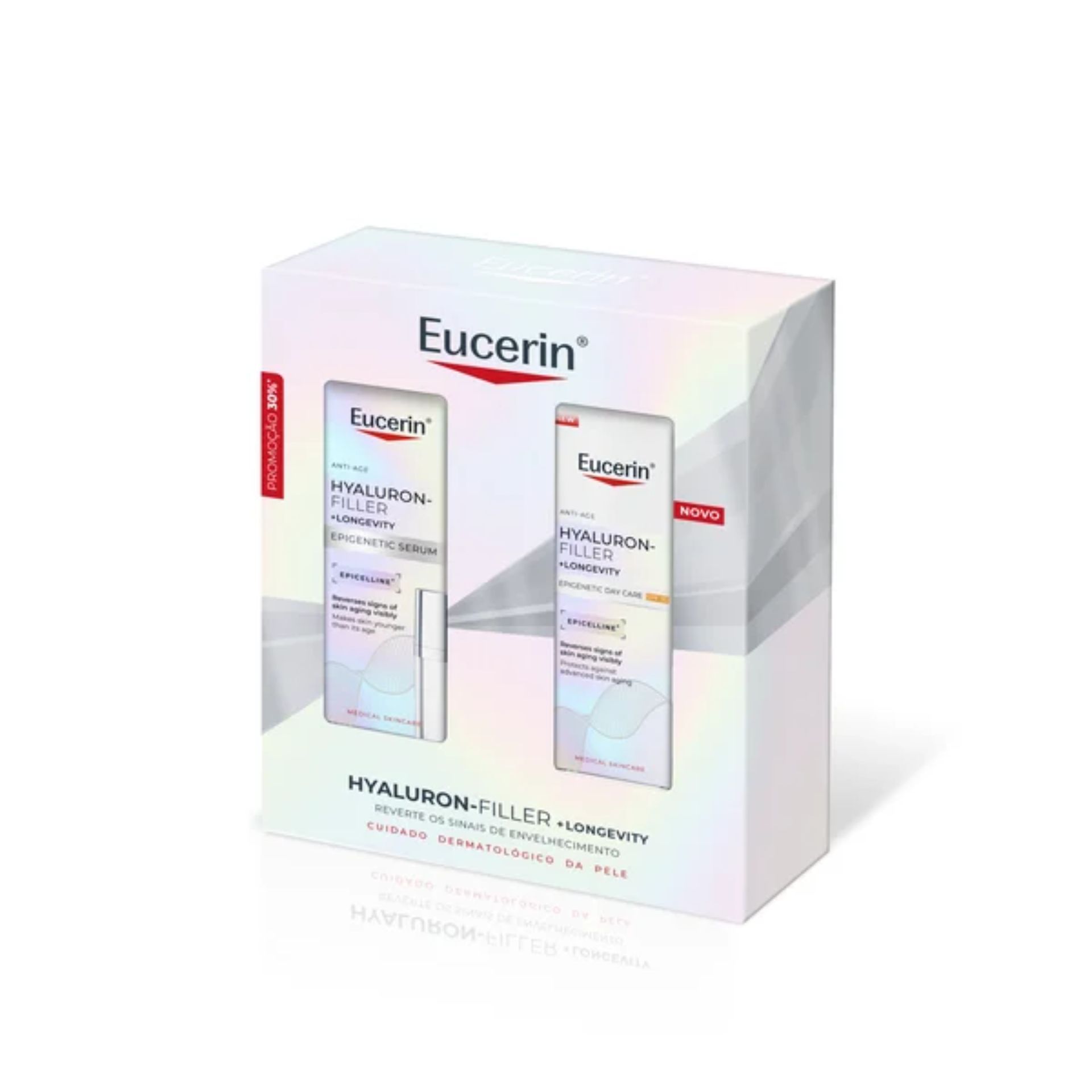 Eucerin Hyaluron-Filler +Longevity Epigenetic Serum + Day Cream SPF 30 Gift Set