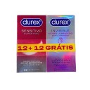 Durex Sensitivo Super Fino + Invisible Extra Lubrificado Pack